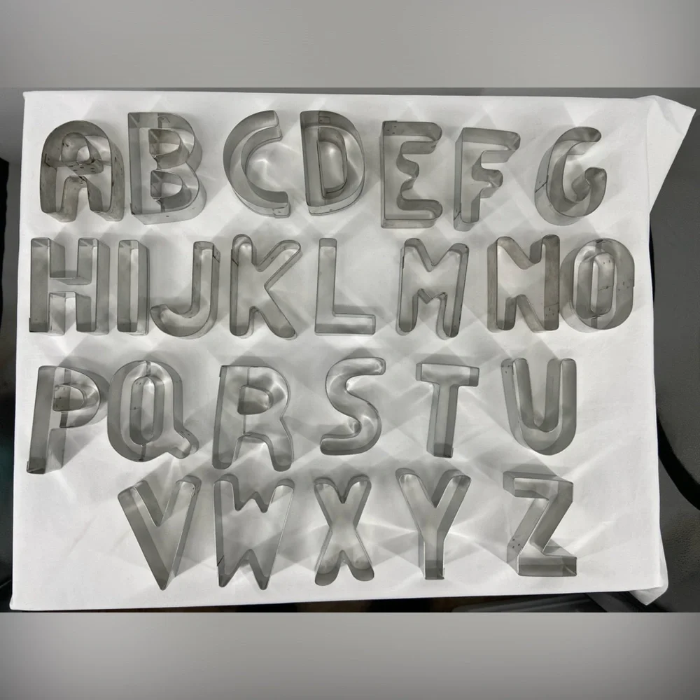 Cookie Cutter Set Alphabet 3